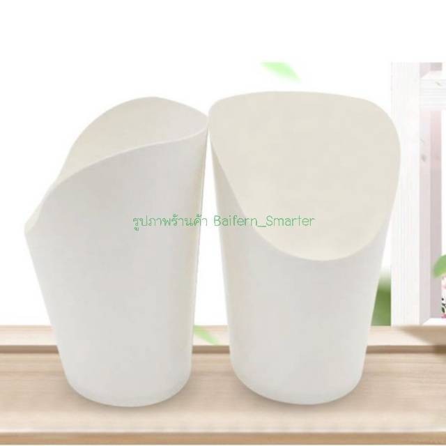 (ขายส่ง ยกลัง 1000ใบ) ถ้วยกระดาษวาฟเฟิลฮ่องกง กระกระดาษปากเฉียง สำหรับเพิ่มมูลค่าอาหาร จัดแต่งอาหาร ใส่อาหารอื่นๆ - รูปที่ 7