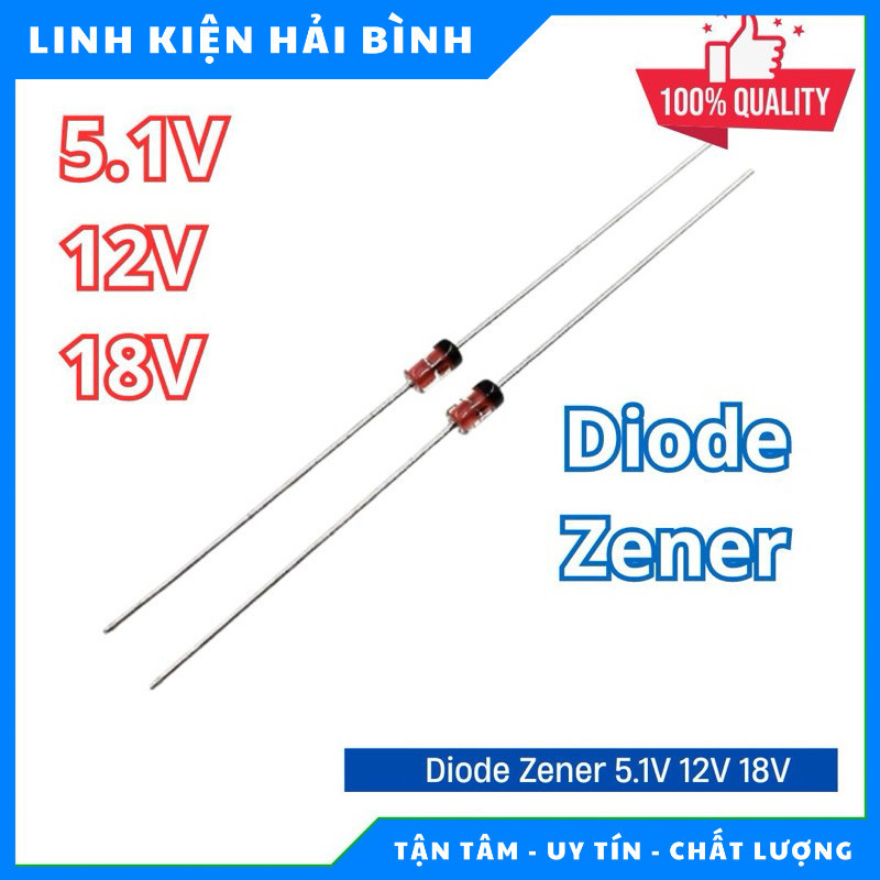 คุณภาพสูง Zener Diode 5.1V 12V 18V ทดสอบแล้ว