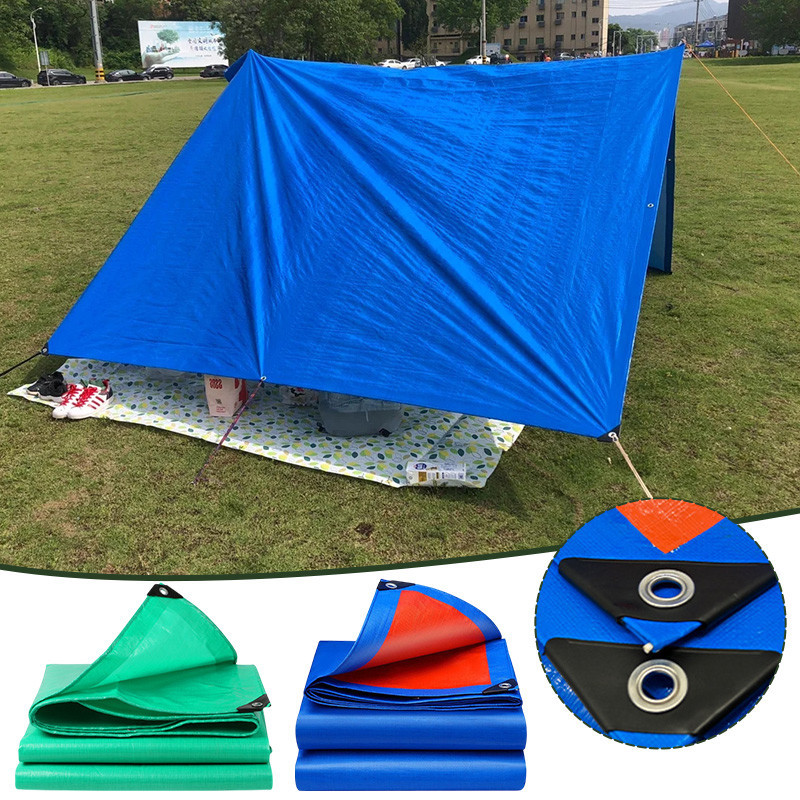 ผ้าใบกันน้ํากันฝนที่ทนทาน Camping กันน้ํา Sun Shade Sails กันสาด Sunshelter ผ้าคลุมกันฝนรถยนต์