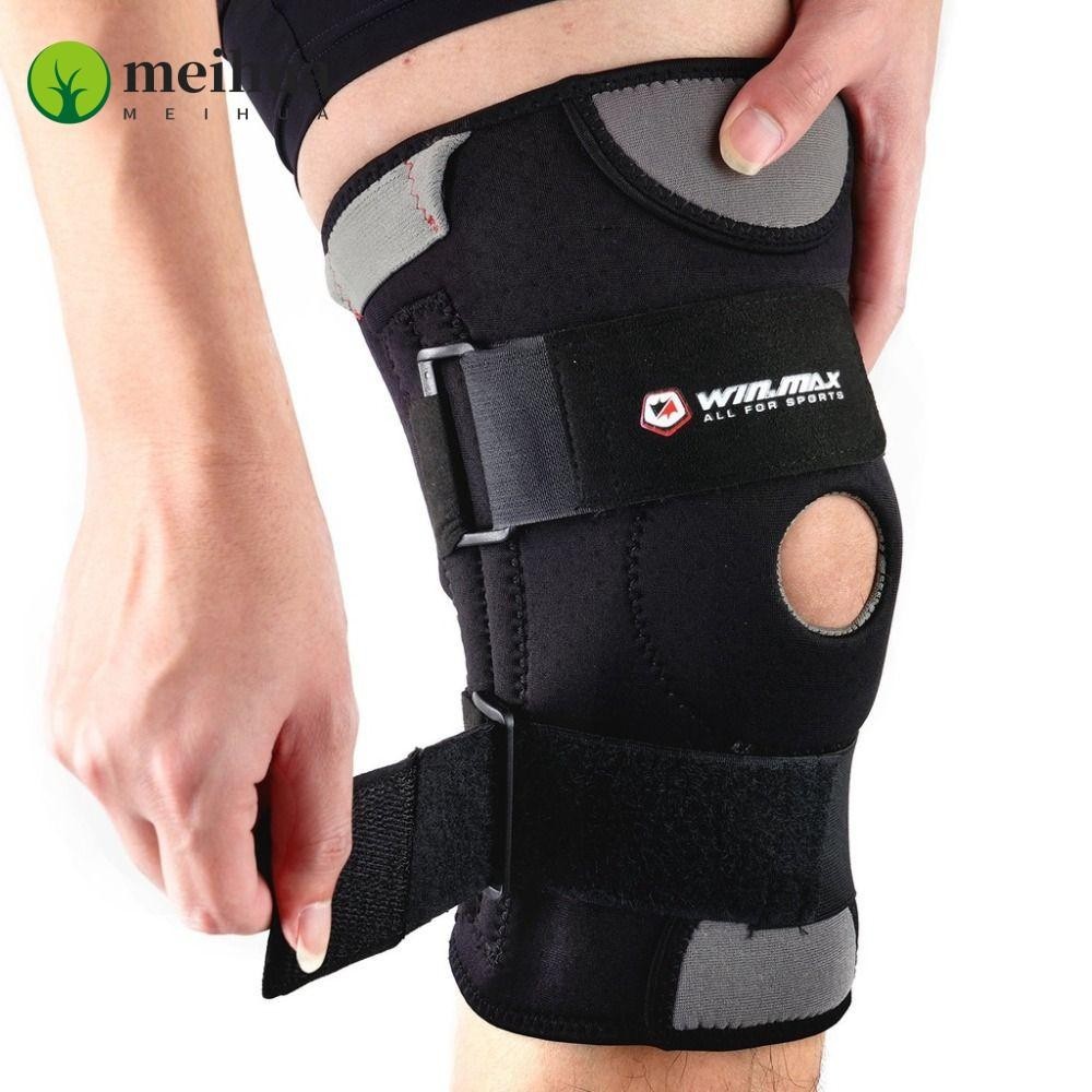 Meihua การบีบอัดเข่า Pad Sleeve, Neoprene ไนลอนซิลิโคนยืดหยุ่นเข่า Pad,สีดําข้อต่อสนับสนุนเข่าสายรัดผู้ชายผู้หญิง