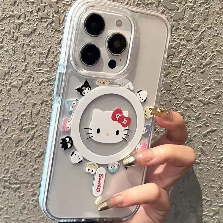 Cute Hello Kitty Magnetic Phone Case