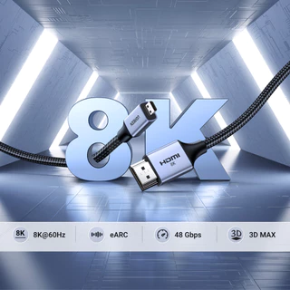 UGREEN รุ่น 15516 สาย Micro HDMI to HDMI รองรับ 8K60Hz / 3D MAX HDMI V2.1 ความยาวสาย 1 เมตร