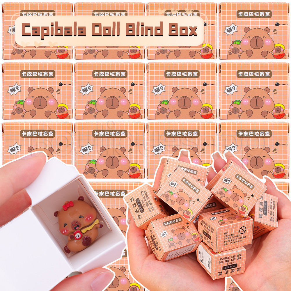 [ แนะนํา] Capybara Surprise Blind Box - Cartoon Guess Blind Bag - Tide Toy Blind Pouch - Emulated Figures Ornament - Phone Case Hairpin DIY Accessories - ของขวัญตลก