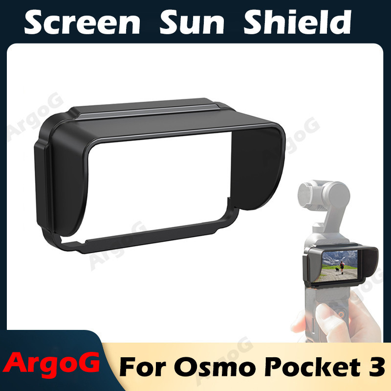 ArgoG ที่บังแดดหน้าจอกล้อง สำหรับ DJI Osmo Pocket 3 ฮูดกันแดด Osmo Pocket 3 อุปกรณ์เสริม
