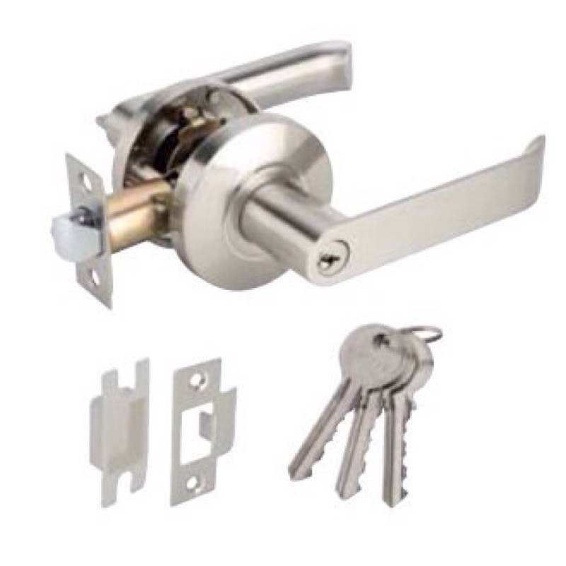 กุญแจ HAFELE ลูกบิดก้านโยกห้องทั่วไป-ห้องน้ำ สีดำด้าน/สีสแตนเลส : 489.10.730, 489.10.733, 489.10.734