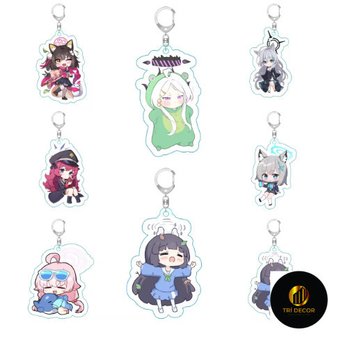 อะนิเมะ Blue Archive Kosaka Wakamo Misono Mika พวงกุญแจ กระเป๋าถือ กระเป๋าเป้ อุปกรณ์เสริมพวงกุญแจทําจากวัสดุอะคริลิคใส