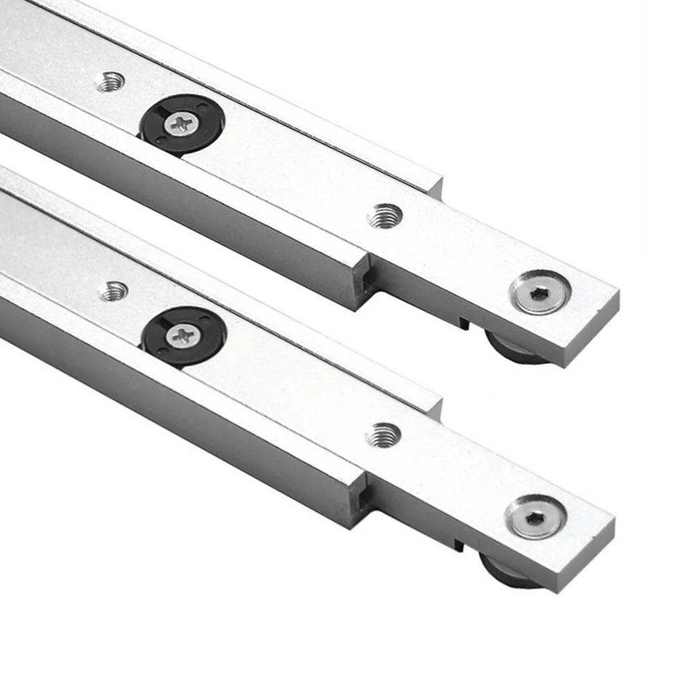 อลูมิเนียม T-tracks Slot Miter Track และ Miter Bar Slider ตารางเลื่อย Miter Gauge Rod เครื่องมืองานไม้ DIY