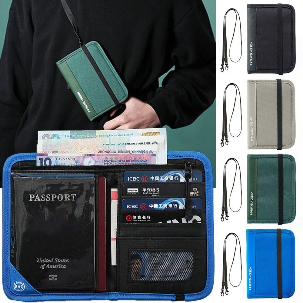 กระเป๋าหนังสือเดินทาง OLINI, กระเป๋าใบรับรอง RFID หลากสี, กระเป๋าใส่โทรศัพท์ที่สร้างสรรค์, กระเป๋าเก็บของสําหรับเดินทางกันขโมยส่วนบุคคล