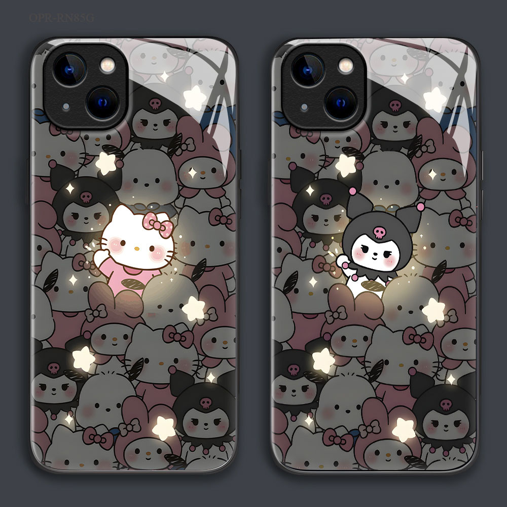 OPPO Reno 8 8Z 7 7Z 6Z 6 5 4 2F F11 F9 F7 F5 Pro Youth 4G 5G เคสออปโป้ Hat Boy Glass Case BL