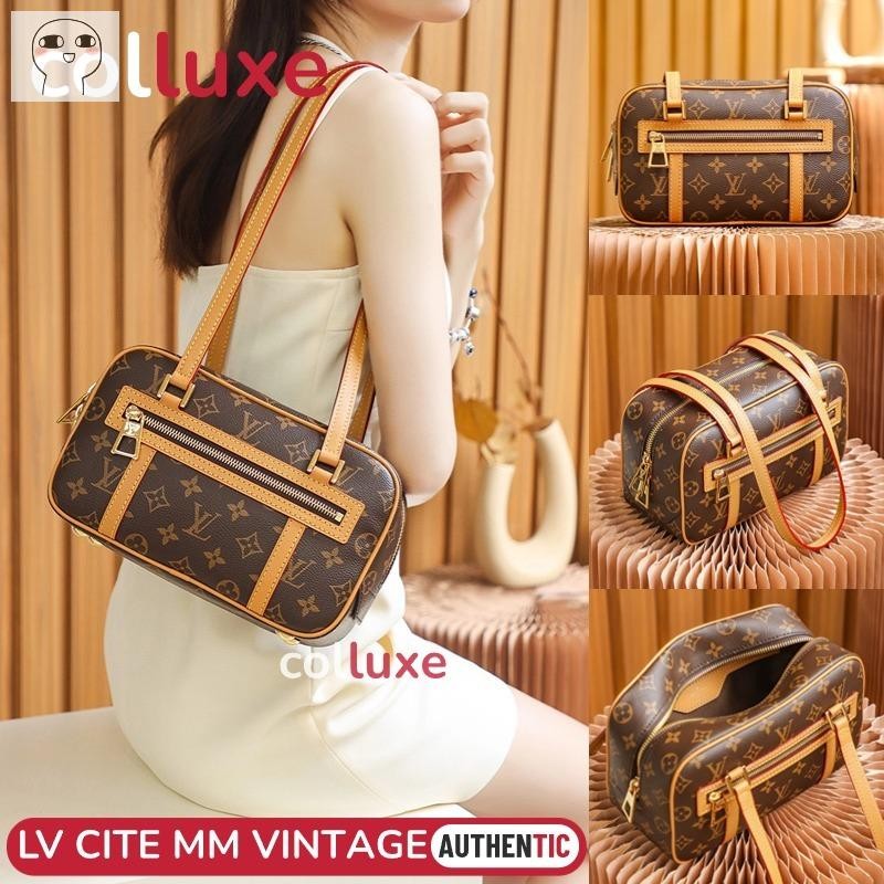 สินค้าขายดี  หลุยส์วิตตอง Louis Vuitton LV CITE MM SIZE IN VINTAGE BAG กระเป๋าสะพายสตรี