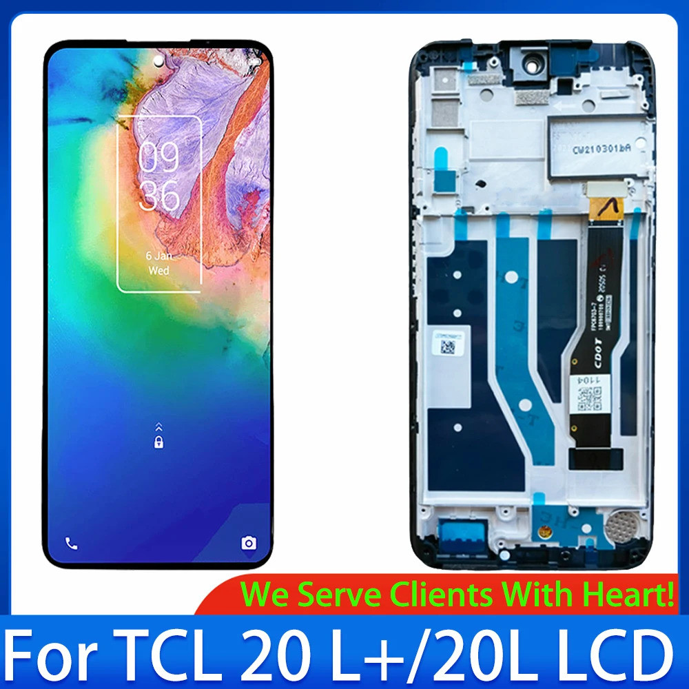 6.7 สําหรับ TCL 20 L 20Lite Lcd T781 T781K T781H จอแสดงผล Touch Screen Digitizer Assembly สําหรับ TC