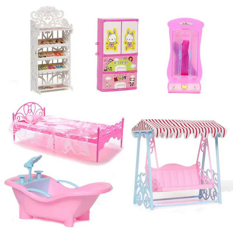 Mini Living Room Decoration Accessories For Dolls Miniature Furniture Dollhouse Furniture Wardrobe/B