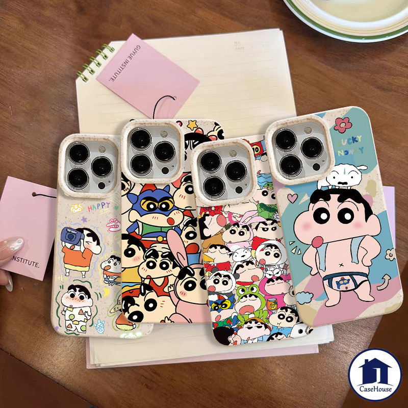 เคสเครยอนชินจังลายการ์ตูนแบบนุ่มเข้ากันได้สำหรับ Redmi 12 10 13C 9C 10A 9A A1 10C 12C 9T Note 11 13 Pro 8 12Pro POCO M3