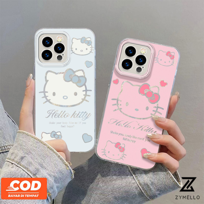 เข้ากันได้สำหรับ iPhone 15 PRO MAX iPhone 11 iPhone 14 PRO MAX iPhone 13 iPhone 12 PRO MAX iPhone 7บวก iPhone 8บวกการ์ตูน H ello K Itty กันกระแทกกรณีโทรศัพท์ TPU