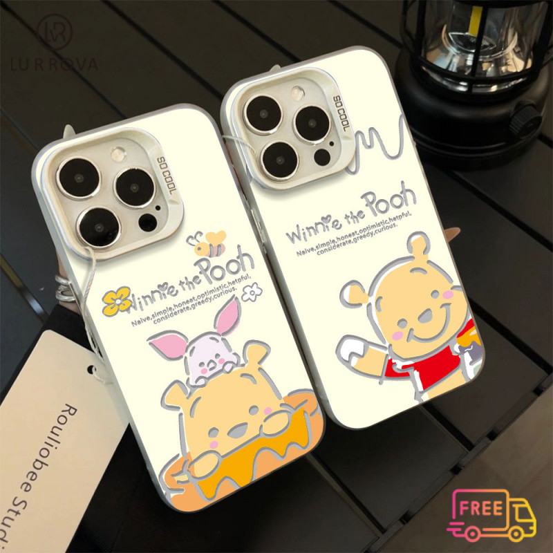 Case สำหรับ OPPO A3 Pro A80 A3X A18 A79 A17 A38 A57 A60 A77S A58 A78 A98 A54 A76 A96 A16 A15 A9 2020 A5 2020 A7 A5S A12 A93 A94 A17K วินนี่เดอะพูห์กันกระแทกกรณีโทรศัพท์ TPU
