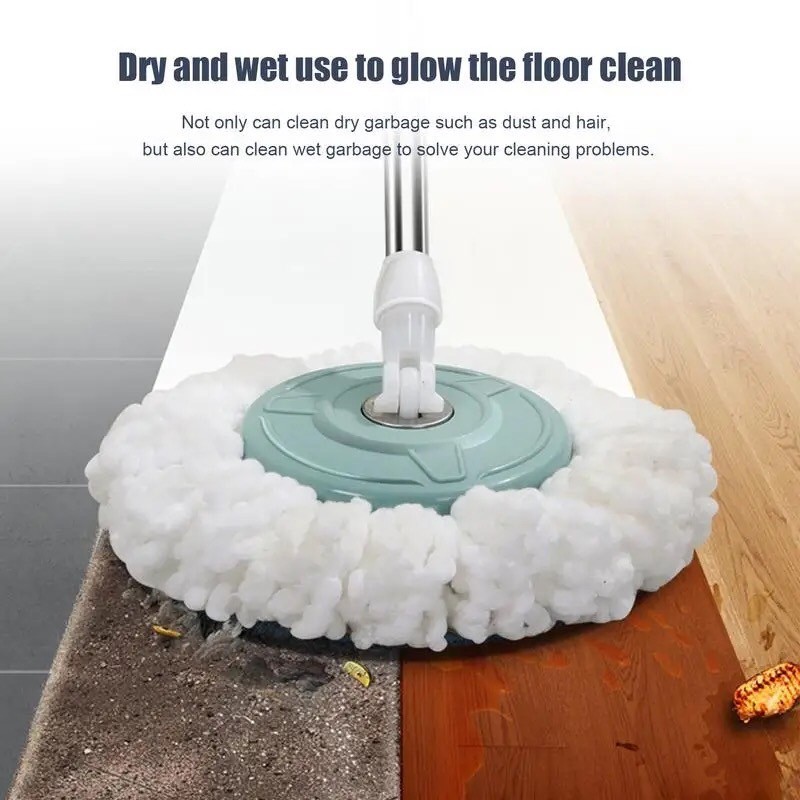 ชุดถังปั่นไม้ม็อบถูพื้น ซักเปียกและแห้งในถังเดียว ไม้ม็อบ ไม้ถูพื้น ไม้ถูพื้นถังปั่น mop ถูพื้น - รูปที่ 3