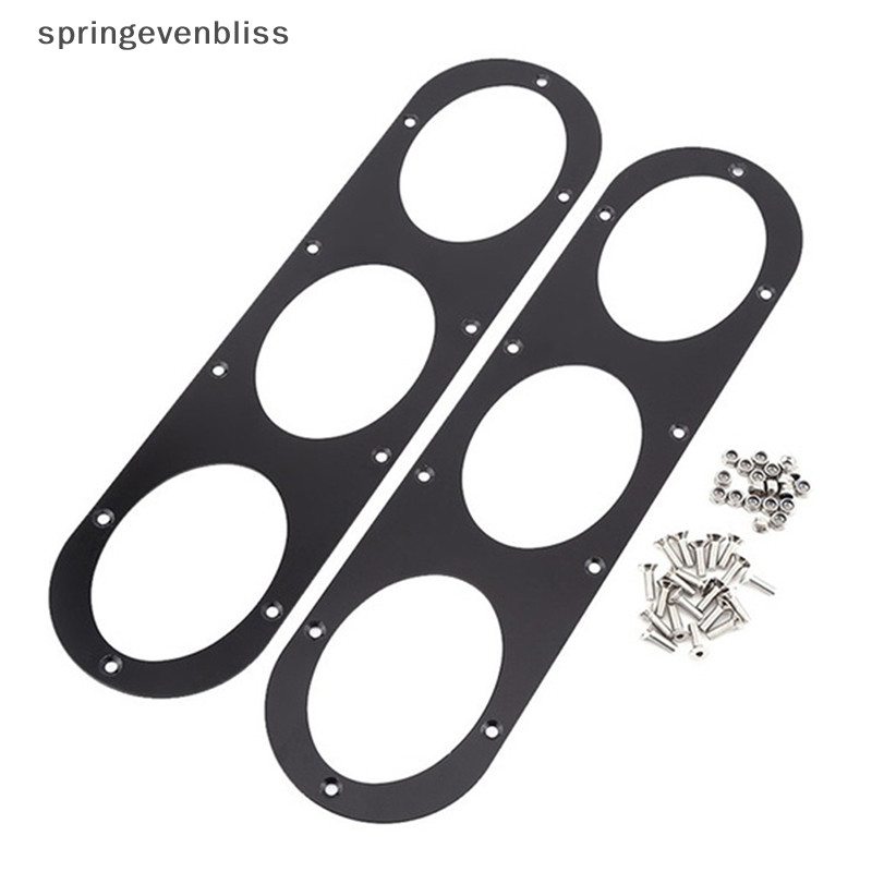 Springevenbliss 2 ชิ้น Universal Aluminium รถด้านหลังกันชน Race Air Diversion Diffuser แผง Springevenbliss