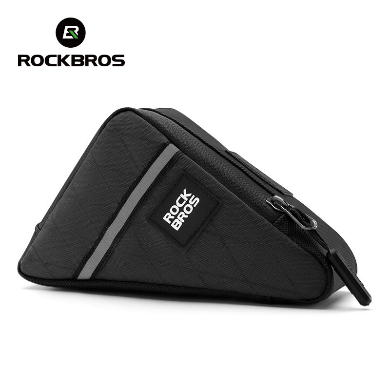 ROCKBROS ร็อคโบรส์ จักรยานพับสามเหลี่ยมกระเป๋าแบบพกพาสะดวกจักรยานเครื่องมือเก็บกระเป๋าพับขี่จักรยานอุปกรณ์เสริม — صورة 8
