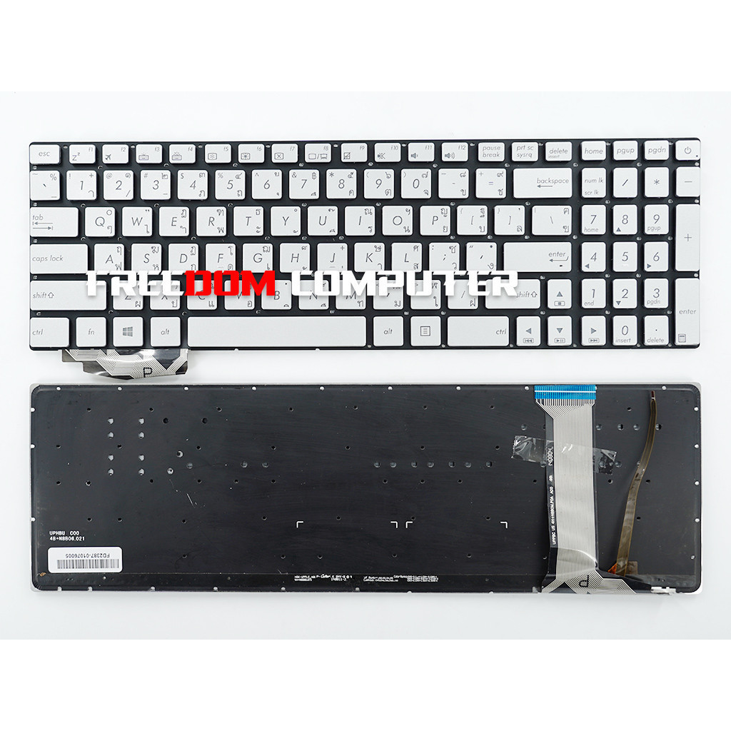 คีย์บอร์ด Asus N551JQ N551JW N551JX N551ZU N551 N552 N751 N752 G551 GL551 GL552 GL771 G771 GL752 (ไท