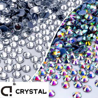 1440 ชิ้น Hotfix Rhinestone คริสตัลใส/ใส AB Flatback เหล็กบน…