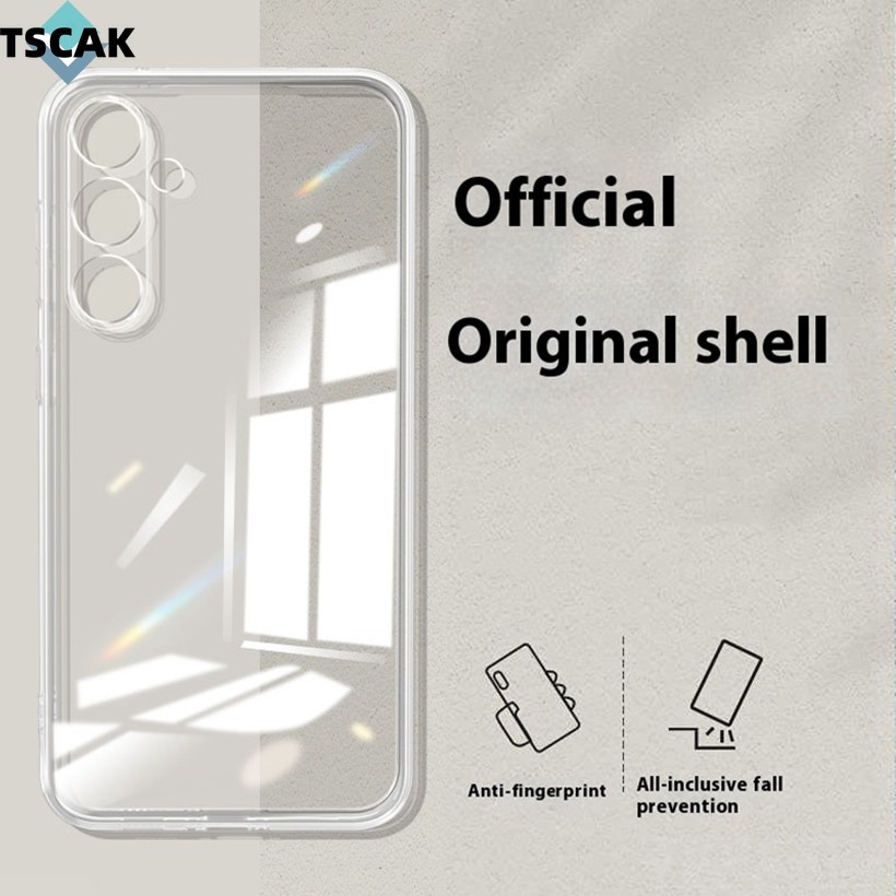 SAMSUNG เคสโทรศัพท์โปร่งใสบางเฉียบสําหรับsamsung A06 A16 M35 M55 M15 F15 S24 Plus Ultra S24 FE Soft Tpuซิลิโคน