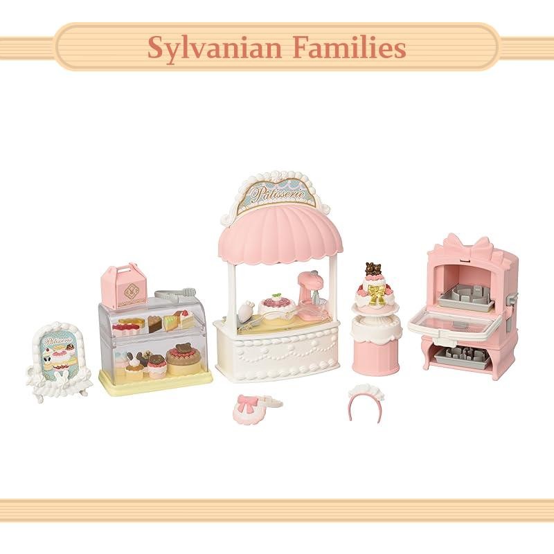 Sylvanian Families Shop Furniture Set "Sweet Patisserie First Cake Shop Set" M-92 ST Mark Certification 3 ปีขึ้นไป Toy Doll House Sylvanian Families Epoch Co., Ltd. Epoch