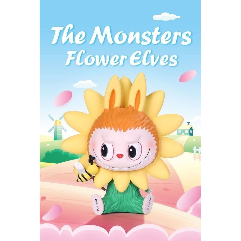 ของแท้ THE MONSTERS THE MONSTERS Flower Elf Series รูปน่ารักอินเทรนด์เล่นตกแต่ง