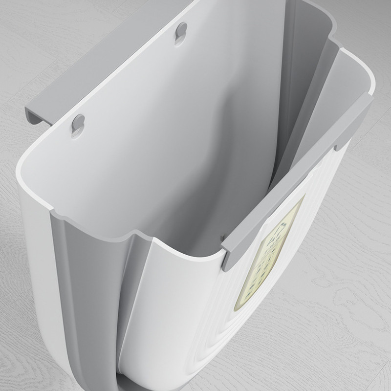 ถังขยะพับได้สําหรับห้องครัวแขวนผนังตะกร้าขยะกันน้ําอเนกประสงค์ตู้ถังขยะถังขยะแบบพับได้สําหรับตู้ครัว - รูปที่ 4