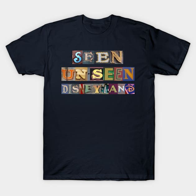 [COD]เสื้อยืด Seen Un-Seen Disneyland Letters (No Background) T-Shirty2k วินเทจ สวยๆ