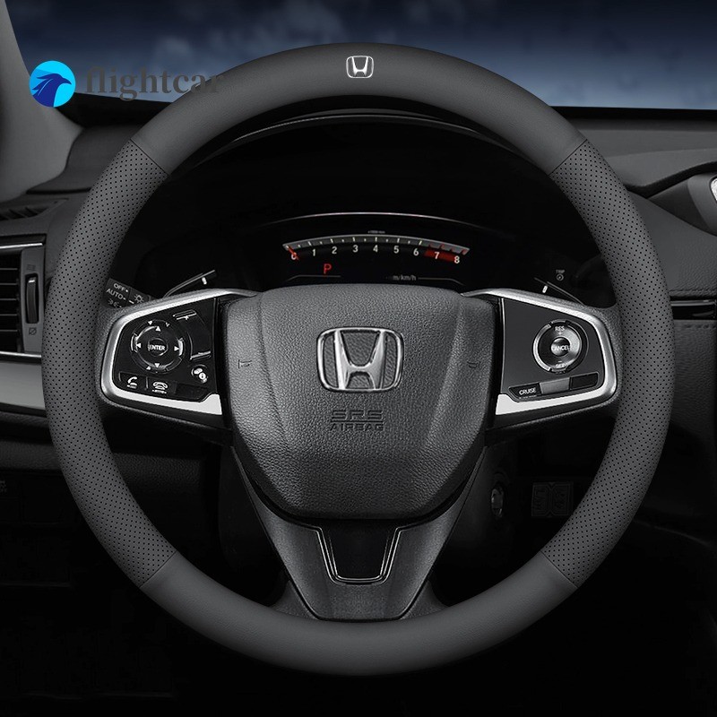 Honda Jazz City Civic Accord BRV HRV CRV Odyssey vezel FIT ตกแต่งหนังพวงมาลัยพวงมาลัยป้องกันรถเครื่องประดับ