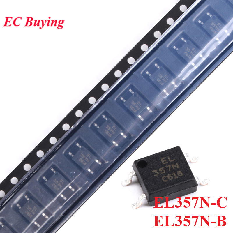 10 ชิ้น/ล็อต EL357N EL357N-C EL357N-B EL357NC EL357 357 SOP4 SOP4 ทรานซิสเตอร์ Optocoupler IC Chi ให