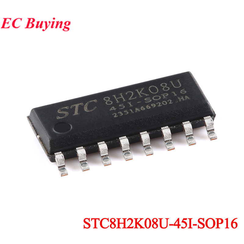 5 ชิ้น/1 ชิ้น STC8H2K08U STC 8H2K08U STC8H2K08U-45I-SOP16 ความเร็วสูง 8051 Core (1T) ไมโครคอนโทรลเลอ