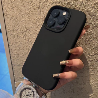 ใหม่ เคสโทรศัพท์ซิลิโคนเหลวสีแดงไวน์ลื่น สําหรับ iPhone 7 8 X XR XS Max 11 12 13 14 15 Pro Max 16