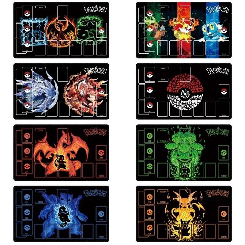 Pokemon Latias Black Charizard Self Made ยางคอลเลกชันการ์ด Dueling Mat ของขวัญอะนิเมะเกมคลาสสิก Series การ์ด Pad