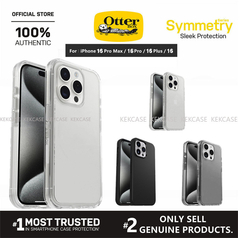 OtterBox Symmetry Seriesโปร่งใสสําหรับiPhone 17 16 Pro Max 15 14 Plus 13 Mini 12 11 Promax 16pro Xs Max Xr 7 Plus 16plus 16pro 15plus Otterกล่องฝาครอบโทรศัพท์กันกระแทก