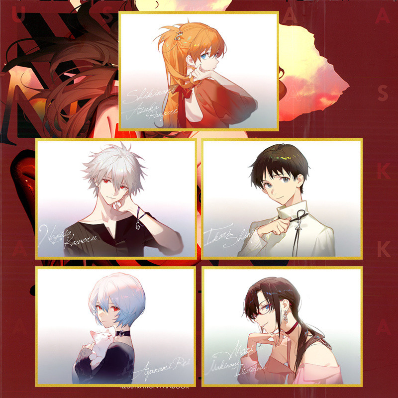 EVA Nagisa Kaworu Ikari Shinji Ayanami Rei Asuka Phnom Penh color paper Japanese animation periphery
