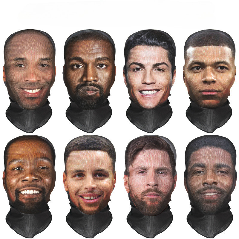 โกเบ เจมส์ จอร์แดน แกง คอสเพลย์ การแสดงใบหน้า ล้อเลียน เล่นตลก หมวก หน้ากาก 3ง เต็มหน้า