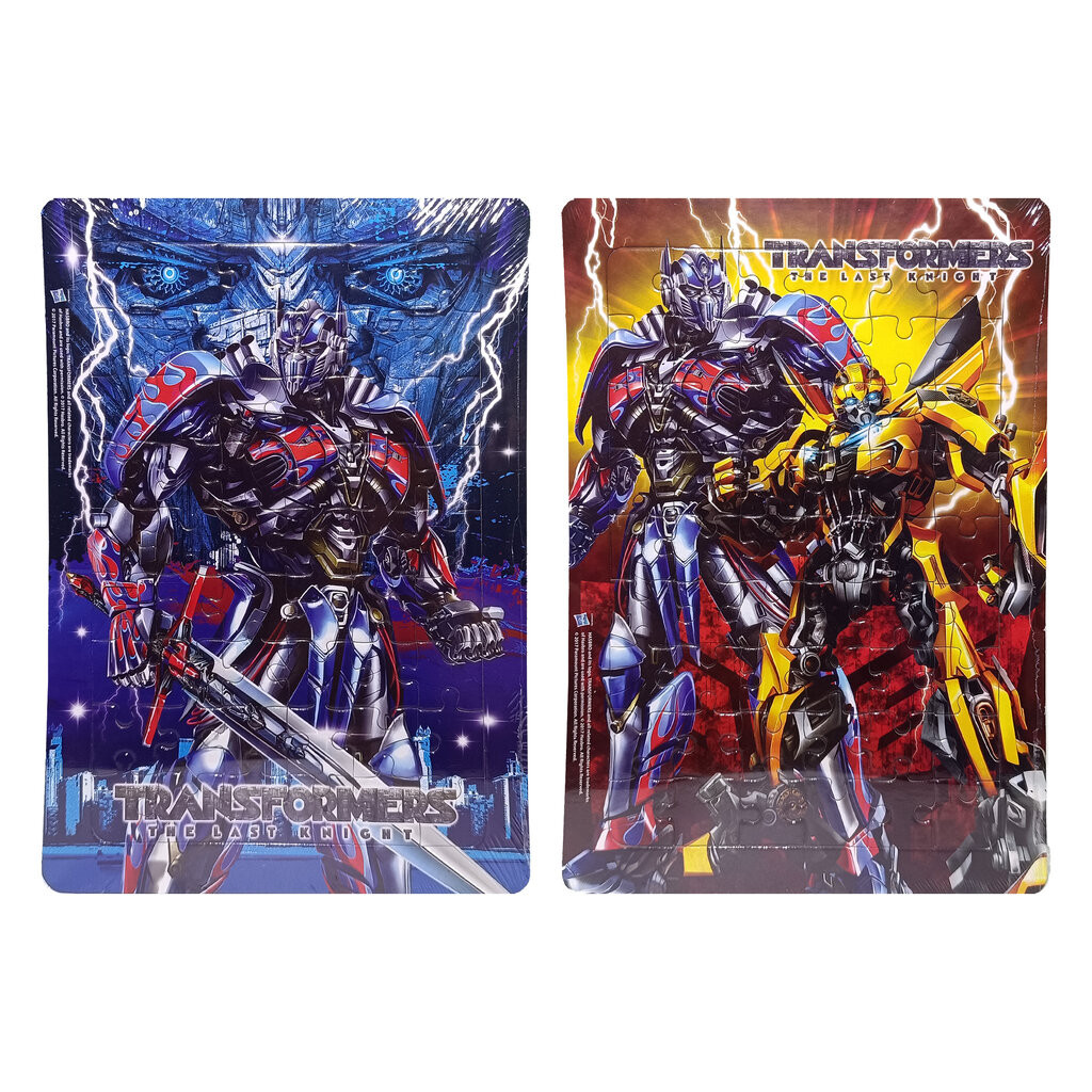 Jigsaw Puzzle 54 ชิ้น แผ่นขนาด L Transformers ตัวต่อจิ๊กซอว์ทรานส์ฟอร์เมอร์สพร้อมถาดรอง ของเล่นเสริมทักษะ Bongkoch Ma...
