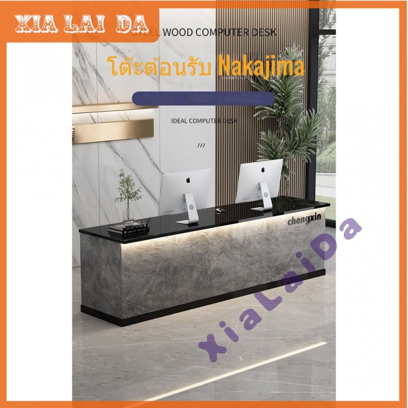 เคาน์เตอร์ เคาน์เตอร์บาร์ เคาน์เตอร์สีขาว เคาน์เตอร์แคชเชียร์ เคาน์เตอร์ +LED