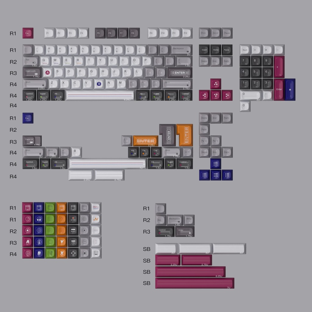 80retros GAME 1989 ปุ่มกดโปรไฟล์ Classic GSA