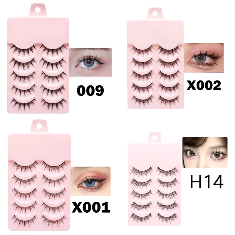 ขนตาปลอมธรรมชาติมังงะ Lashes อะนิเมะ Lashes Soft Daily Dating Eye Extension Lashes แต่งหน้า