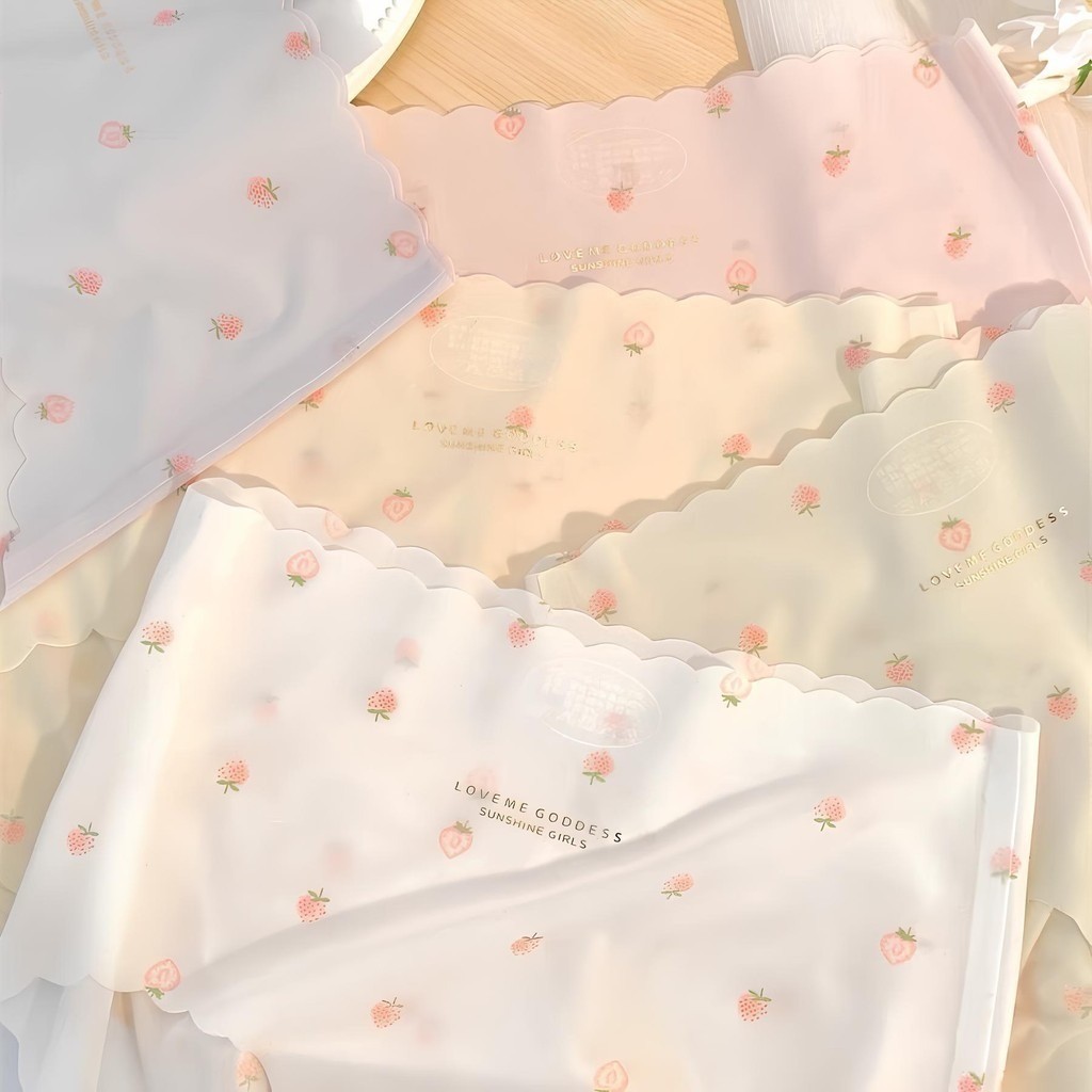 🍓NEW🍓กางเกงในเจลลี่ ลายสตอเบอร์รี่ กางเกงชั้นใน ผู้หญิง ไร้ขอบ ผ้านุ่มลืน บางเบา ลดอับชื้น ต้านแบคทีเรีย สวมใส่สบาย - รูปที่ 5