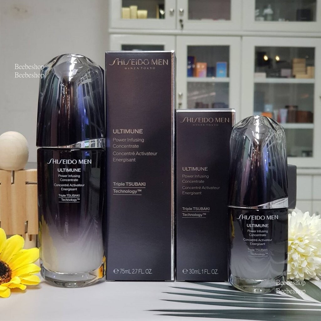 SHISEIDO เซรั่ม ผู้ชาย Men Ultimune Power Infusing Concenrate 30ml - 75ml เซรั่มลดเลือนริ้วรอย