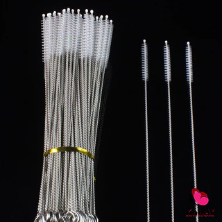 KDX แปรงล้างหลอดดูด จุกนม ขนไนล่อน ไม่ทำให้เป็นรอย Stainless steel soft straw straw brush