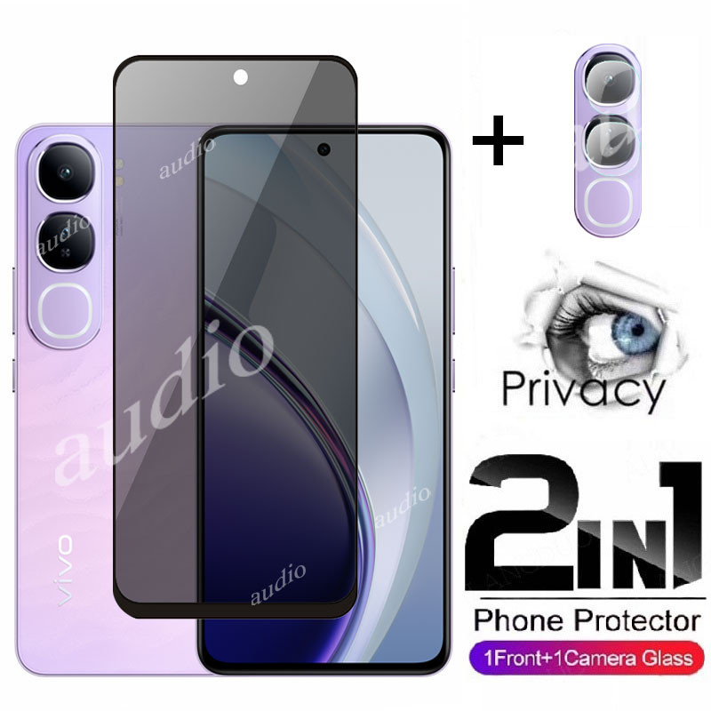 Vivo Y200 5G 4G 2in1 หน้าจอส่วนตัวพร้อมฟิล์มเลนส์สําหรับ Vivo Y200 VivoY200 5G 4G ความเป็นส่วนตัวป้อ