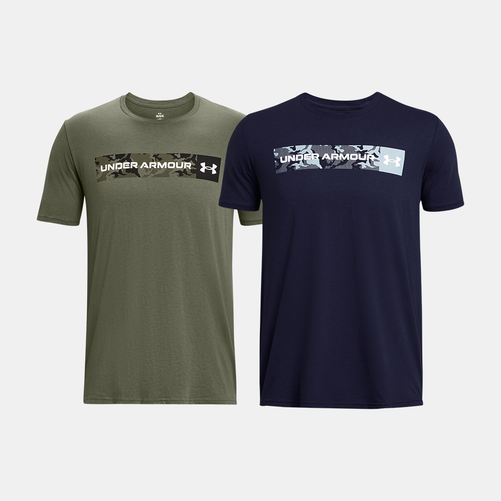 UNDER ARMOUR เสื้อเทรนนิ่งคอกลมผู้ชาย รุ่น UA CAMO CHEST STRIPE SS/ 1376830