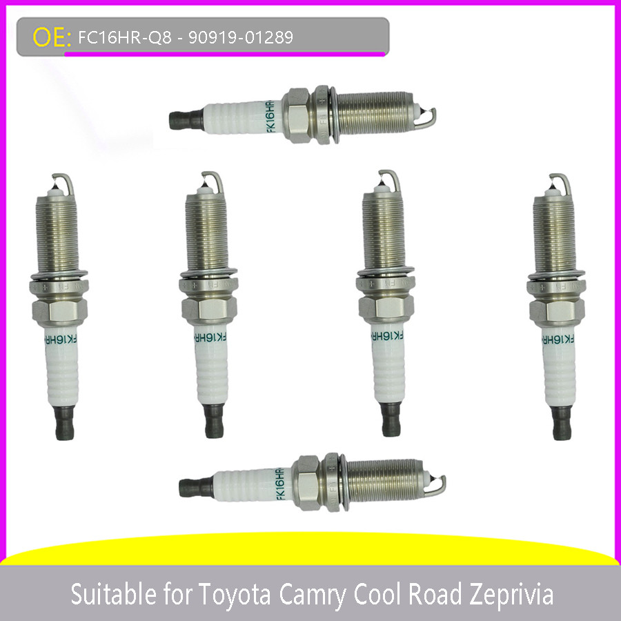 สําหรับ Toyota Camry 90919-01289 Cooluze FC16HR-Q Privia หัวเทียนรถยนต์ 1997 1999 2000 2001 2002 200