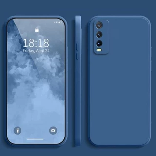 เคส Vivo Y20 Y20i Y20S สีทึบ Vivo Y20i Y20S เคสซิลิโคนป้องกันการตกสีธรรมดาเรียบง่าย YT