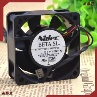 D06A-24TS8 01   พร้อมส่ง พัดลม Nidec 24VDC 0.15A 60*60*25MM