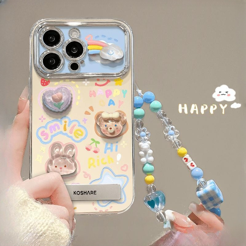 GOOD DIY โพสต์รูปตุ๊กตา เคสโทรศัพท์ iPhoneที่เข้ากันได้ iPhone15 14 13 12 11promax xsmax เคสเรียบหรู 7p 8plus เคส เคส